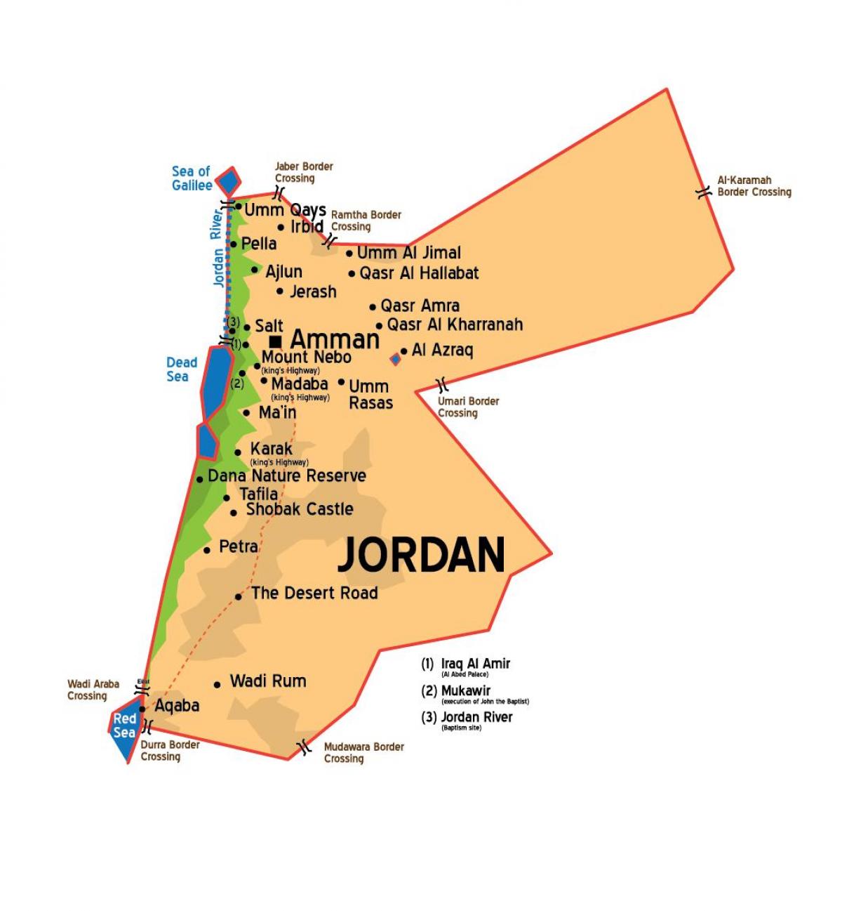 Jordan byer kort