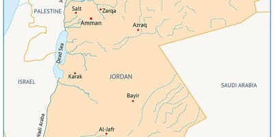 Kort over universitetet i Jordan